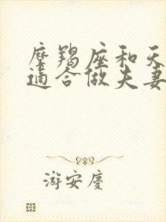 摩羯座和天秤座适合做夫妻吗