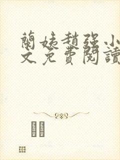 兰姨赵强小说全文免费阅读