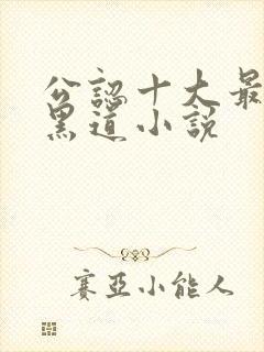 公认十大最好看黑道小说