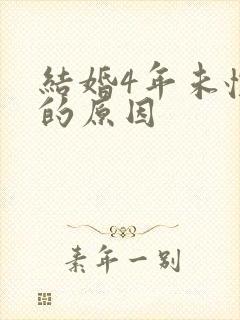 结婚4年未怀孕的原因