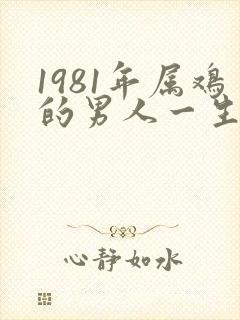 1981年属鸡的男人一生的命运