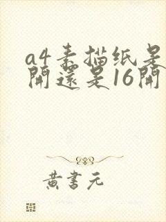 a4素描纸是8开还是16开