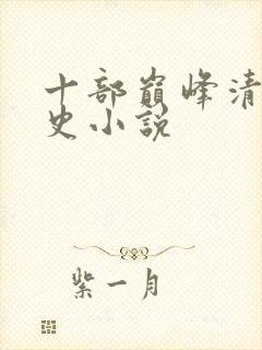 十部巅峰清朝历史小说