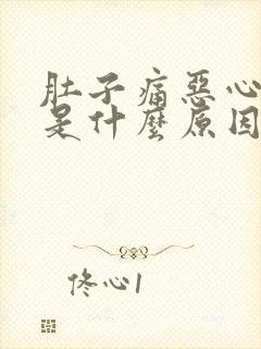 肚子痛恶心想吐是什么原因