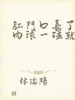 肛门口长了一个肉球一碰就疼