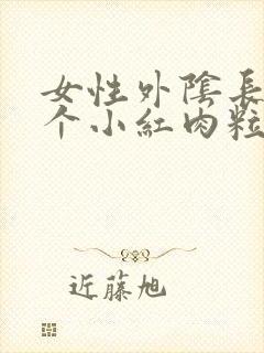 女性外阴长了一个小红肉粒