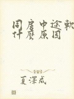 同房中途软掉是什么原因