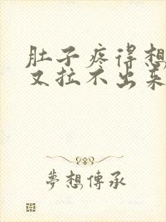 肚子疼得想拉屎又拉不出来怎么回事封面