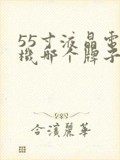 55寸液晶电视机哪个牌子质量好