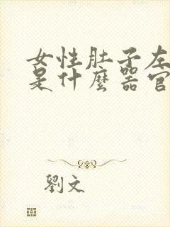 女性肚子左边疼是什么器官封面