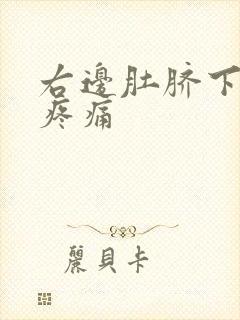 右边肚脐下腹部疼痛