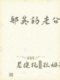 那英的老公是谁封面