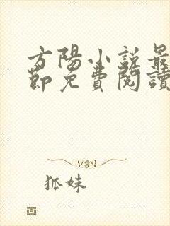 方阳小说最新章节免费阅读