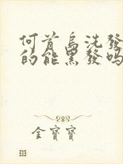 何首乌洗发皂真的能黑发吗