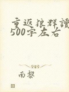 重返狼群读后感500字左右