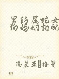 男的属蛇女的属狗婚姻相配吗