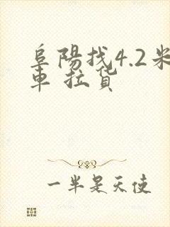阜阳找4.2米车 拉货