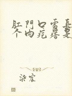 肛门口处长了一个肉疙瘩是怎么回事封面