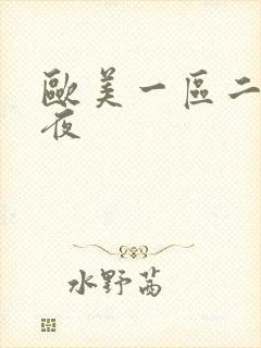 欧美一区二区午夜封面