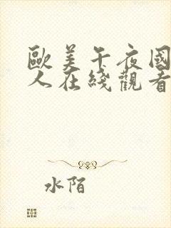 欧美午夜国产成人在线观看