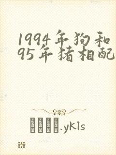 1994年狗和95年猪相配吗