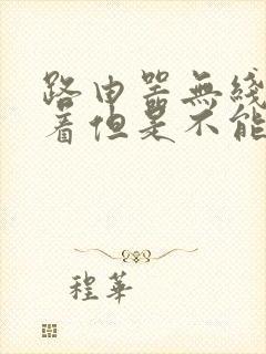 路由器无线灯亮着但是不能上网