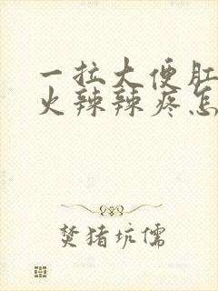 一拉大便肛门就火辣辣疼怎么回事封面