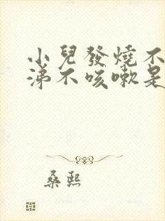 小儿发烧不流鼻涕不咳嗽是什么原因