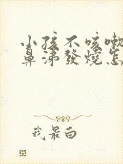 小孩不咳嗽不流鼻涕发烧怎么回事