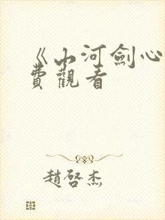 《山河剑心》免费观看