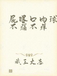 屁眼口肉球突出不痛不痒