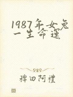 1987年女兔一生命运封面
