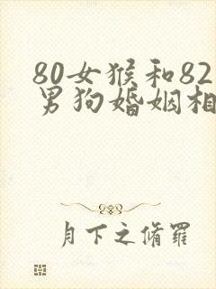 80女猴和82男狗婚姻相配吗