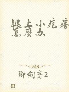 腿上小疙瘩很痒怎么办封面