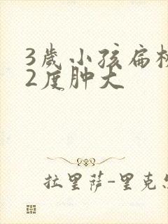 3岁小孩扁桃体2度肿大