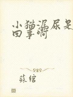 小猫漏尿是怎么回事啊