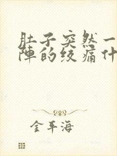 肚子突然一阵一阵的绞痛什么原因