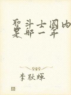 圣斗士国内首播是哪一年封面