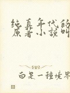 纯真年代的爱情原著小说叫什么