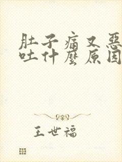 肚子痛又恶心想吐什么原因