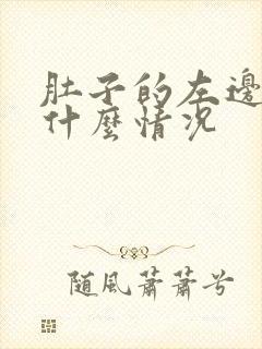 肚子的左边疼是什么情况