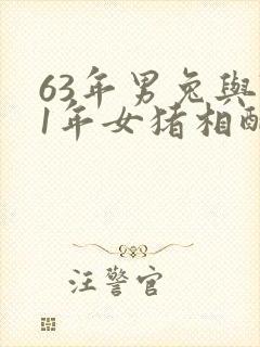 63年男兔与71年女猪相配吗封面