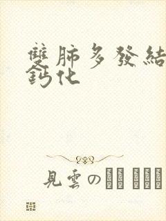 双肺多发结节状钙化