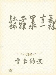 肚子里有气还拉稀跟水一样