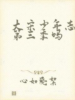 大宋少年志会有第三季吗