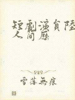 短剧演员陆元个人简历