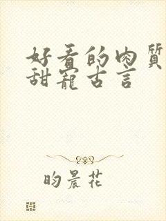好看的肉质高的甜宠古言