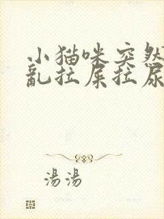 小猫咪突然开始乱拉屎拉尿怎么回事