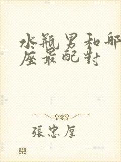 水瓶男和哪个星座最配对