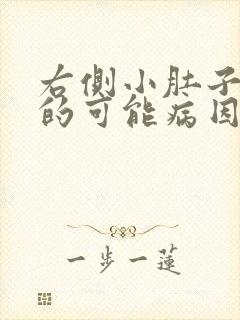 右侧小肚子疼痛的可能病因女性封面